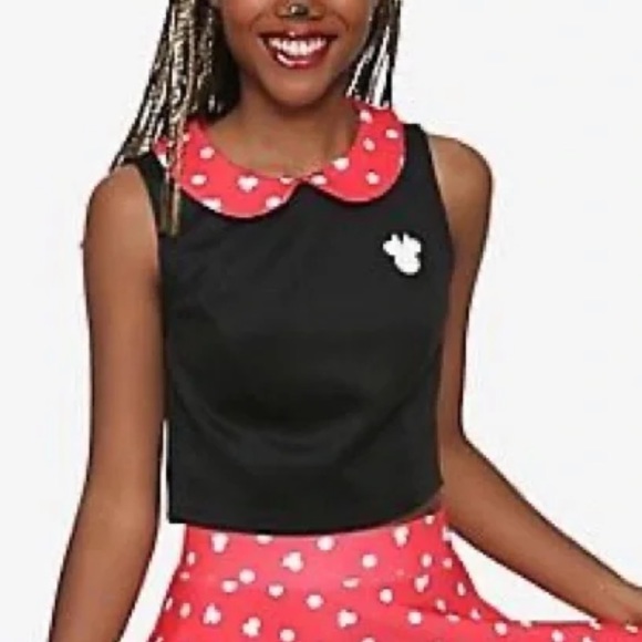 Hot topic Disney Minnie Mouse crop top size large - Picture 1 of 4
